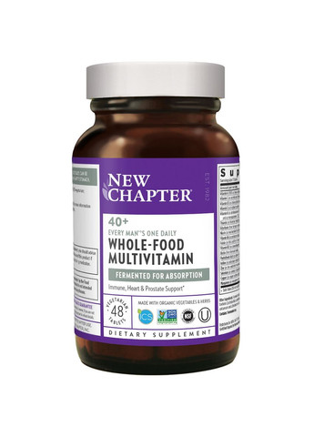 Щоденні Мультивітаміни для Чоловіків 40+, Every Man's,, 48 таблеток New Chapter (326054627)