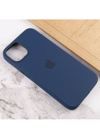 Чехол Silicone case (AAA) с MagSafe и Animation для Apple iPhone 13 (6.1") Темно-синий Epik (372499201)