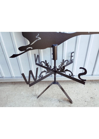 Флюгер на будинок Лелека з металу 2 мм, флюгер на дах No Brand (368896745)