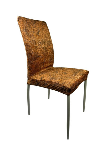 Чехол на стул универсальный Evibu Турция Велюр текстурный 50696 рыжий No Brand (302506781)