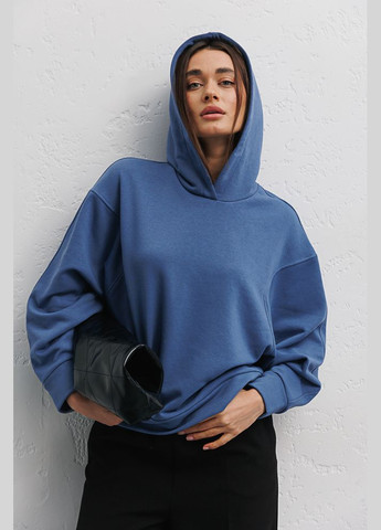 Жіноче худи чорне з фігурними проймами Arjen (294907595)