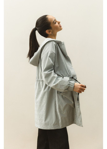 Серая демисезонная серая ветровка парка Seventeen