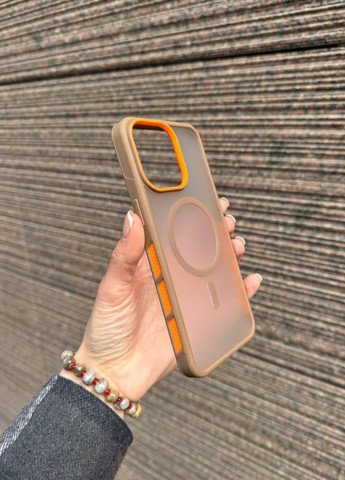 Чехол противоударный с MagSafe для iPhone 11 Pro Max Brown / чехол айфон 11 про макс коричневый матовый No Brand (330033500)