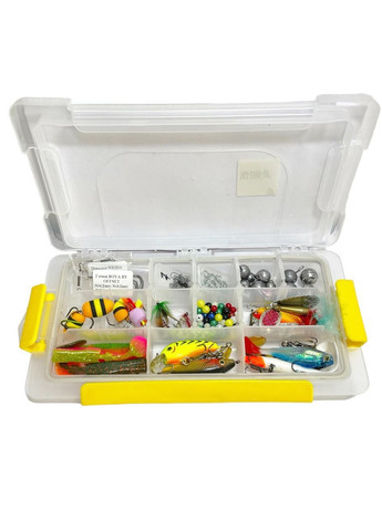 Набір рибальських приманок та інструментів для хижої риби в коробці (23*17*5см). Подарунок рибалці! EOS MJ-3101 (325881865)