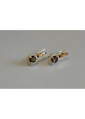 Срібні сережки з золотими накладками Silver Style (366813478)