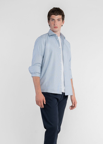 Голубой кэжуал рубашка Arber