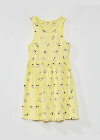 Світло-жовта сукня літо,блідо-жовтий в візерунки, Kiabi (292286089)