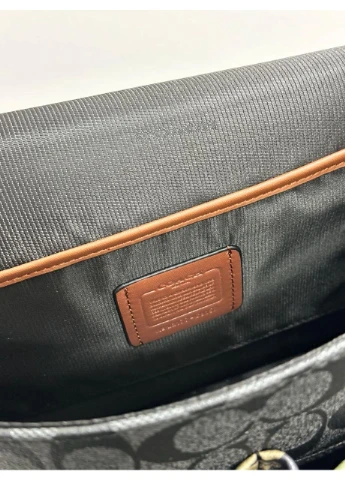 Мужская сумка Khaki & Black League Hybrid Messenger Bag In Charcoal Multi No Brand (355342804)