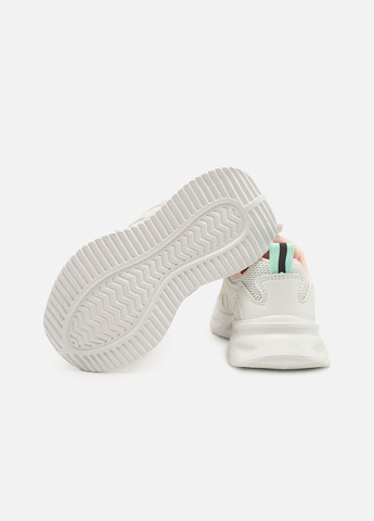 Білі осінні кросівки для дівчинки, на пласкій підошві колір білий cb-00273871 Kimboo