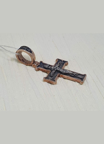 Срібний хрест Розп'яття Христа з позолотою. 3523-ЗЧФК Харківська ювелірна фабрика (299153346)