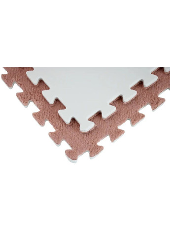 Дитячий м'який ворсистий килимок пазл для складання великого килима один елемент 30×30 см (481259-Prob) Кавуново-червоний Unbranded (358883340)