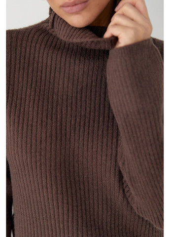 Базовий теплий гольф у рубчик - чорний колір Lurex (370601974)