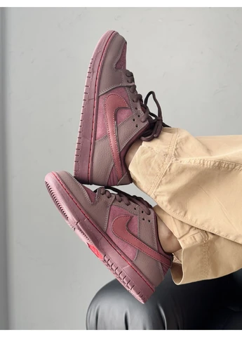 Червоні літні кросівки nike sb dunk low city of love burgundy crush найк сб данк червоні No Brand