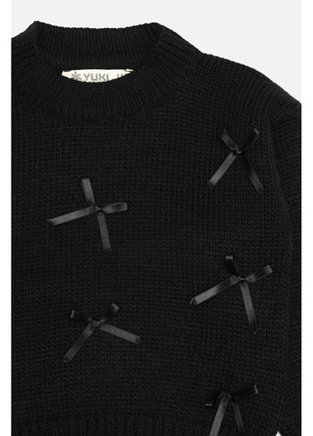 Джемпер для девочки цвет черный ЦБ-00285294 Yuki (371597905)