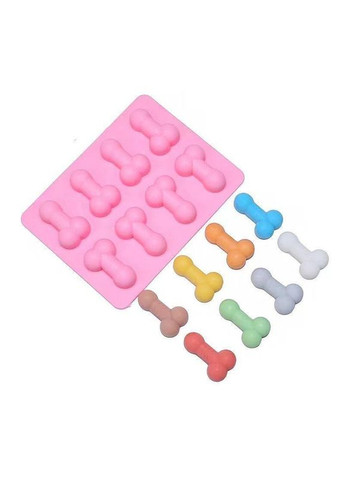 Силіконова форма для льоду з веселим дизайном "Пеніси" No Brand (295058825)