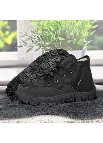 Кросівки жіночі зимові чорні на хутрі SV (371772344)