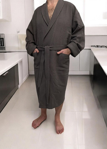 Вафельний халат унісекс Обійми Big size шаль Cosy (352769678)