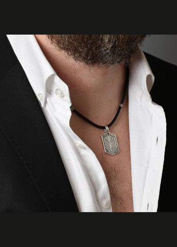 Срібний кулон Руна Альгиз (7368) IRIJ (331016794)