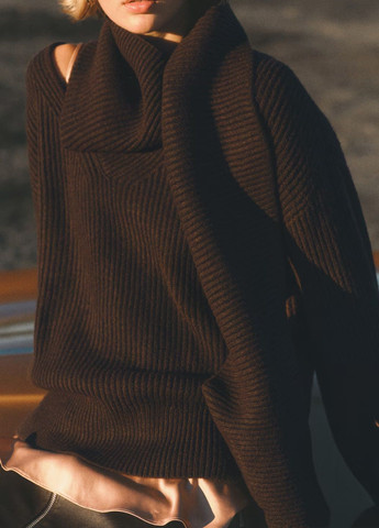 Темно-коричневий демісезонний светр H&M