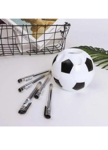 Підставка стакан органайзер настільний пластиковий для ручок олівців канцелярії 11х9.5 см (476608-Prob) Футбольний м'яч Unbranded (285738622)