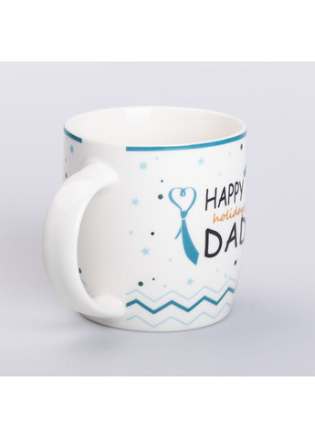 Кружка керамическая с надписями 450 (мл) Happy holidays dad Liling Rongxiang Ceramic (360454827)