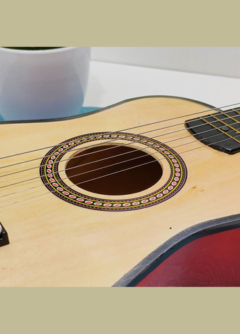 Гітара дерев'яна дитяча 6 струн Бежева (M 1369) No Brand (302215519)