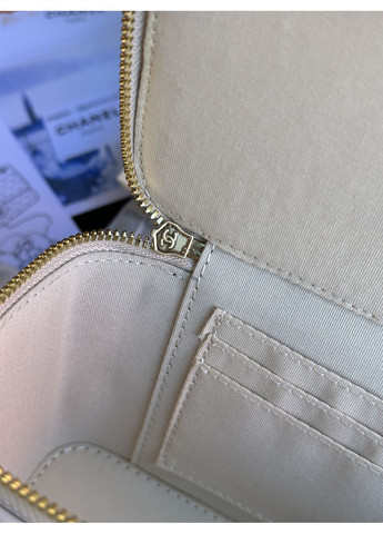 Сумка жіноча Classic Beige Lambskin Pearl Crush Vanity Bag (З Ручкою) No Brand (367610007)
