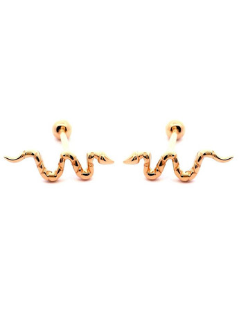 Золота сережка для хеліксу Змія (з40075шт) IRIJ (331017289)