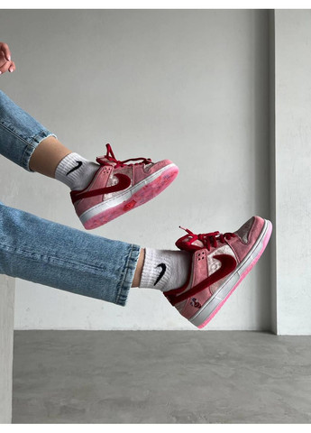 Белые демисезонные кроссовки мужские nike sb dunk low strangelove найк сб данк No Brand