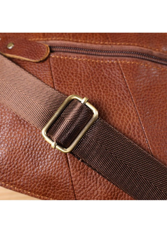 Сумка слинг через плечо мужская кожаная для телефона и для документов большая Коричневый 40670 Vintage (361348732)