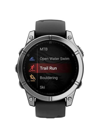 Смарт-часы Fenix E 47mm Stainless Steel with Black Silicone Band (010-03025-00) Garmin (323086038)