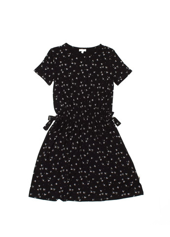 Чорна сукня літо,чорний в білий візерунок, Pomp de Lux (292709951)