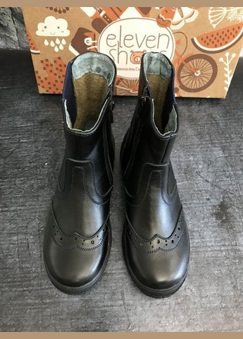 Шкіряні черевики темносиній 11Shoes (305576181)