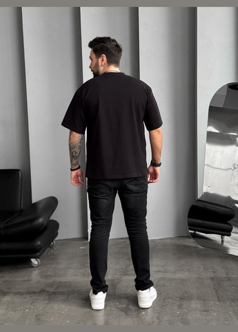 Черная базовая оверсайз футболка️🔝 Luna