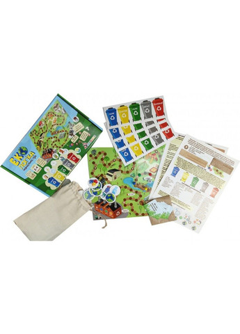 Детская настольная обучающая игра "Экология"(1319-UM) укр. языке УМНЯШКА (333708992)