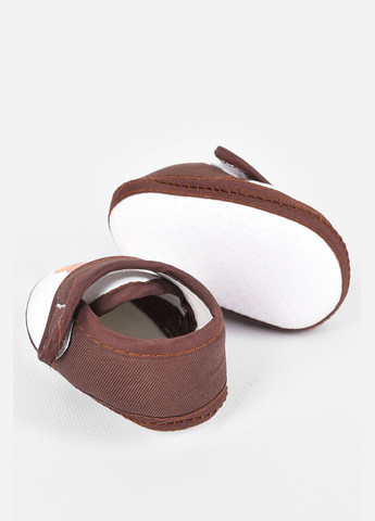 Коричневые пинетки детские коричневого цвета Let's Shop