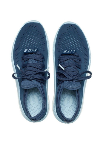 Синие демисезонные женские кроссовки literide 360 pacer navy blue grey m6w8-38-24.5см 206715-w Crocs