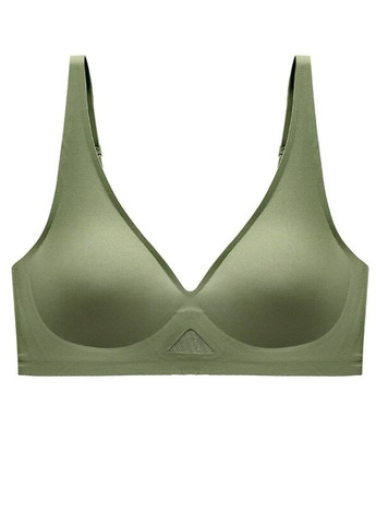 Зелёный бралетт бесшовный бюстгальтер без косточки удобный (867-70) Macarena без косточек нейлон