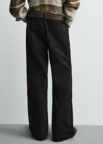 Черные кэжуал демисезонные брюки Zara