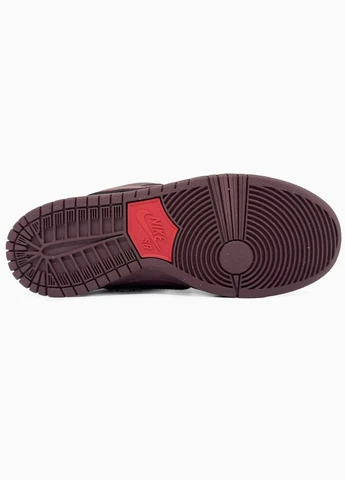 Кросівки жіночі і чоловічі Nike SB Dunk Low bordo brown | Найк сб Данк низькі бордові коричневі No Brand бордові демісезони (340055390)