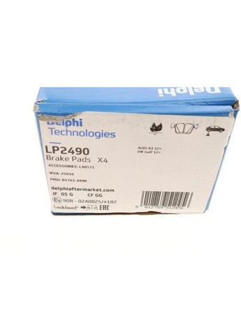 Комплект гальмівних колодок LP2490 Delphi (332670492)