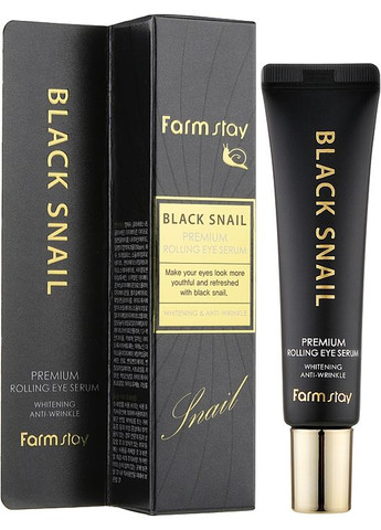 Сыворотка-роллер для кожи вокруг глаз Black Snail Premium Rolling Eye Serum 25ml (791632-5243) FarmStay (368650039)