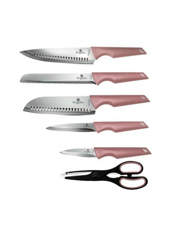 Набор ножей BH-2797 7 предметов розовый Berlinger Haus комбинированные,