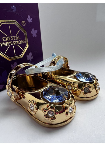 Фігурка з камінням Swarovski Башмачки для хлопчика 5,5 см 160573 Crystocraft (369155253)