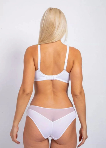 Белый женский полумягкий бюстгальтер Acousma с косточками нейлон, спандекс