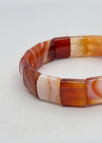 Браслет агат 18 см Коричневий No Brand (331610909)