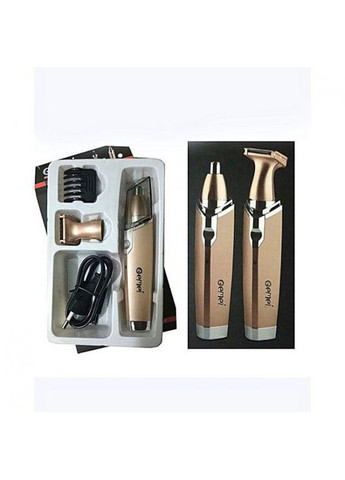 Акумуляторний тример Geemy GM-3110 2в1 для стрижки волосся носа, вух, бороди, брів Gemei (297331258)