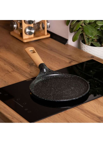 Сковорода для блинов MGC с мраморным антипригарным покрытием 26 см, черный MGC HP-4-429B No Brand (360481776)