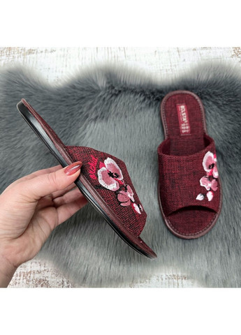 Тапочки жіночі домашні бордові з відкритим носком Белста (370091716)