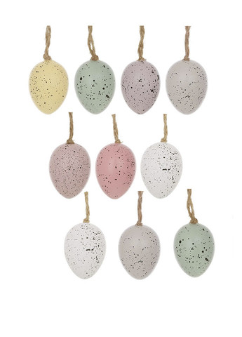 Набір з 6 великодніх підвісок "Яйце" колір різнокольоровий ЦБ-00270716 BonaDi (322561008)